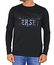 Ανδρική μακρυμάνικη μπλούζα με στάμπα Vortex μαύρη 03110 | Ανδρικές μακρυμάνικες μπλούζες | toRouxo.gr