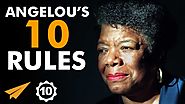 Maya Angelou's Top 10 Rules For Success