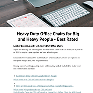 Heavy Duty Office Chairs for Big and Heavy People - Best Rated