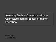 Assessing Student Connectivity in the Connected Learning Spaces of Higher Education