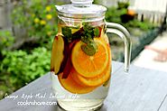 Apple and orange infused water