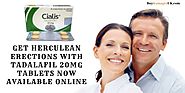 Get Herculean Erections with Tadalafil 20mg Tablets Now Available Online