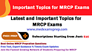 MedExamsPrep - NEET PG | MRCP | MRCS Exam Resources & Updates