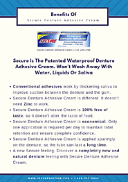 Benefits Of Secure Denture Adhesive Cream | edocr