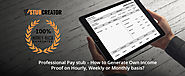 Professional Pay stub - How to Generate Own Income Proof on Hourly, Weekly or Monthly basis? - Stub Creator