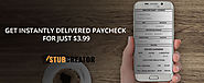 Get Instantly Delivered Paycheck for just $3.99 - Stub Creator