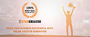 Make your business successful with Online Paystub Generator - Stub Creator