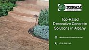 Top-Rated Decorative Concrete Solutions in Albany NY