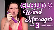 Rechargeable Wand Massager with Attachment | Vibrator Review | Hand Held Massage Kit