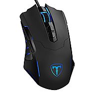 Pictek Gaming Mouse Wired [7200 DPI] [Programmable] [ Breathing Light] Ergonomic Game Computer Mice with 7 Buttons fo...