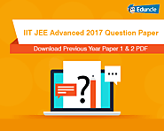 Download Previous Year IIT JEE Advanced 2017 Question Paper 1 & 2 PDF