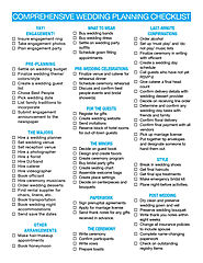 wedding planning checklist