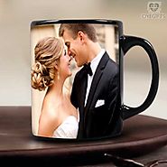 Buy or Send Personalized Black Mug - Personalized Gifts - OyeGifts.com
