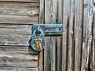 Wood shed metal lock