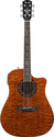 Fender T-Bucket 300CE Cutaway Acoustic-Electric Guitar, Quilted Maple Top, Mahogany Back and Sides, Fishman Preamp - ...