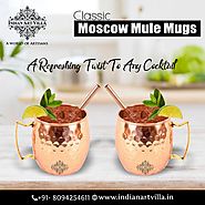 Buy Pure Copper Beer Mugs Online - IndianArtVilla