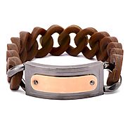 Brown Silicone Curb Bracelet (19mm) – New Style Canada