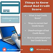 4 Things to know about Bad Credit Score | Credit Healthcare