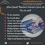 How Small Business Owners can Save on Taxes? | Credit Healthcare