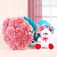 Buy/Send Teddy Blossoms - YuvaFlowers