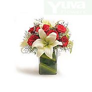 Buy/Send Rose N Lilies - Bouquet Online - YuvaFlowers.com