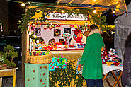 Christmas Market at Mangfallplatz in Munich, Germany