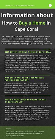 Information About How to Buy a Home in Cape Coral