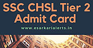 SSC CHSL Tier 2 Admit Card 2017, SSC 10+2 LDC DEO Exam Hall Ticket