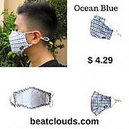 Ocean Blue Cotton Anti Pollution Face Masks ($ 4.29)