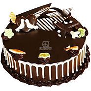 Order Dark Wonder Chocolate Cake Online Same Day Delivery - OyeGifts.com