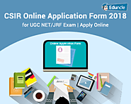 CSIR Online Application Form 2018 for UGC NET/JRF Exam | Apply Online