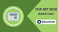 CSIR NET Admit Card 2018 Released – Steps to Download Hall Ticket – examsroot