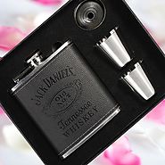 7oz Jack Daniel's Steel Hip Flask - Man Things