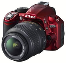 Nikon D3100 Digital SLR Camera & 18-55mm G VR DX AF-S Zoom Lens (Red)