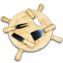 Picnic Time Mariner Cheese Board and Tool Set