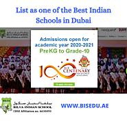 Bilva the Indian School Listed as one of the Best Indian Schools in Dubai - Bisedu