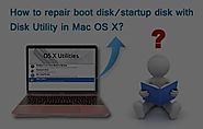 How to repair boot disk/startup disk with Disk Utility in Mac OS X?