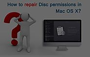 How to repair Disc permissions in Mac OS X?