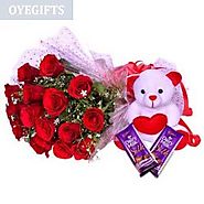 Buy/Send Cute, Red & Chocolaty Online Same Day Delivery - OyeGifts.com