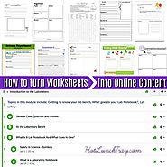 How to Turn Worksheets into Online Content | Hot Lunch Tray