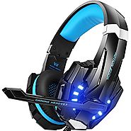 BENGOO G9000 Stereo Gaming Headset for PS4, PC, Xbox One Controller, Noise Cancelling Over Ear Headphones with Mic, L...