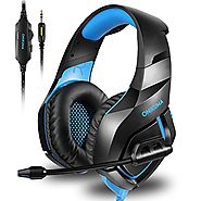 ONIKUMA Stereo Gaming Headset for PS4 Xbox One, Noise Cancelling Mic Over Ears Gaming Headphones with Microphone for ...