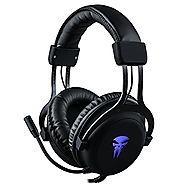 Gaming Headset with Mic,Noise Cancellation Surround Sound Over Ear Headphones with Led Light,Wired 3.5MM Jack Gaming ...