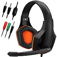 Gaming Headset,DLAND 3.5mm Wired Bass Stereo Noise Isolation Gaming Headphones with Mic for Laptop Computer, Cellphon...