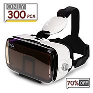 ETVR 3D Virtual Reality Headset, Feather-Light Materials Fully Upgraded VR Headset for 3D Movie & VR Games, Best Ergo...