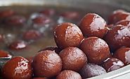 indian cuisine food tasty snack sweet Gulab jamun FOIC0006.jpg Stock Photos, Images & Pictures FOIC0006