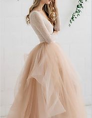 Champagne Wedding Dress