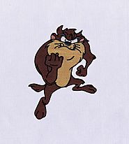 Ferocious Tasmanian Devil Taz Embroidery Design | EMBMall