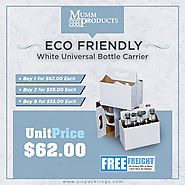 Eco-Friendly White Universal Bottle Carrier