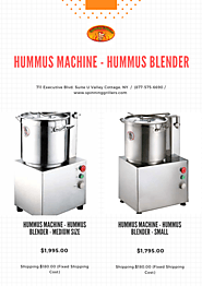 Hummus Blender – Hummus Machine
